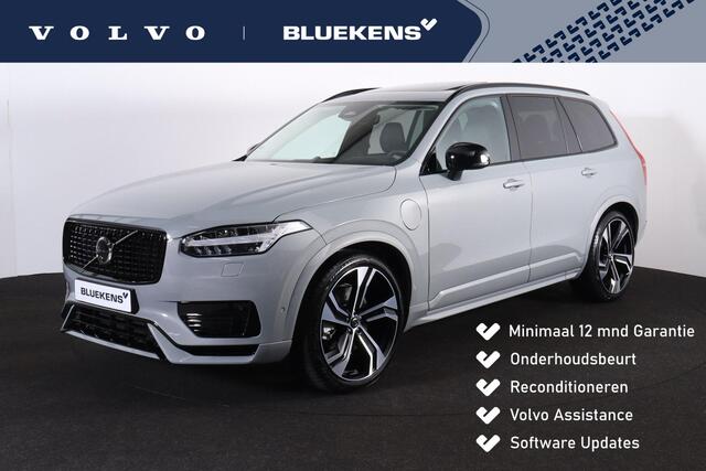 Volvo XC90 T8 Recharge AWD Ultra Dark - LONG RANGE - Luchtvering - Panorama/schuifdak - IntelliSafe Assist & Surround - 360º Camera - Verwarmde voorstoelen, stuur & achterbank - Parkeersensoren voor & achter - Elektr. bedienb. voorstoelen met geheugen - Head up disp