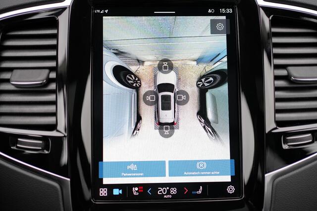 Volvo XC90 T8 Recharge AWD Ultra Dark - LONG RANGE - Luchtvering - Panorama/schuifdak - IntelliSafe Assist & Surround - 360º Camera - Verwarmde voorstoelen, stuur & achterbank - Parkeersensoren voor & achter - Elektr. bedienb. voorstoelen met geheugen - Head up disp