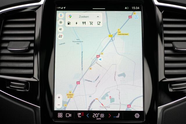 Volvo XC90 T8 Recharge AWD Ultra Dark - LONG RANGE - Luchtvering - Panorama/schuifdak - IntelliSafe Assist & Surround - 360º Camera - Verwarmde voorstoelen, stuur & achterbank - Parkeersensoren voor & achter - Elektr. bedienb. voorstoelen met geheugen - Head up disp