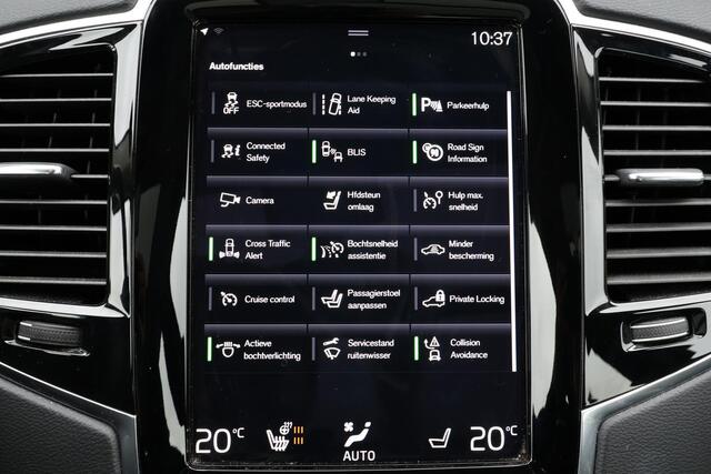 Volvo XC90 T8 Recharge AWD Inscription - Luchtvering - Panorama/schuifdak - IntelliSafe Assist & Surround - 360º Camera - Harman/Kardon audio - Adaptieve LED koplampen - Verwarmde voorstoelen, stuur & achterbank - Parkeersensoren voor & achter - Elektr. bedienb. voo