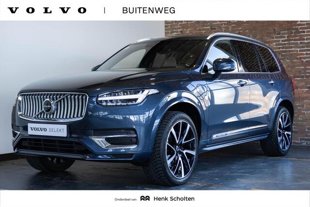 Volvo XC90 T8 automaat Recharge AWD Inscription Exclusive | 1ste eigenaar | Amber lederen bekleding | Wegklapbare trekhaak | 360° parkeercamera | dealeronderhouden | Panoramadak | Head-up display | Lederenbekleding | Stoelventilatie | Stoelverwarming | Parkeerverwar