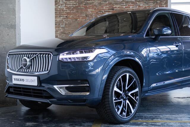 Volvo XC90 T8 automaat Recharge AWD Inscription Exclusive | 1ste eigenaar | Amber lederen bekleding | Wegklapbare trekhaak | 360° parkeercamera | dealeronderhouden | Panoramadak | Head-up display | Lederenbekleding | Stoelventilatie | Stoelverwarming | Parkeerverwar