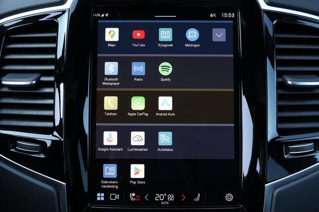 Volvo XC90 T8 Recharge AWD Ultimate Dark - LONG RANGE - Luchtvering - Panorama/schuifdak - IntelliSafe Assist & Surround - 360º Camera - Bowers & Wilkins audio - Adaptieve LED koplampen - Verwarmde voorstoelen, stuur & achterbank - Parkeersensoren voor & achter - Dr
