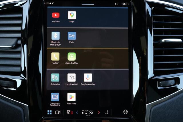 Volvo XC90 T8 Recharge AWD Ultra Dark - LONG RANGE - Luchtvering - IntelliSafe Assist & Surround - 360º Camera - Verwarmde voorstoelen, stuur & achterbank - Parkeersensoren voor & achter - Elektr. bedienb. voorstoelen met geheugen - Draadloze tel. lader - Head up di