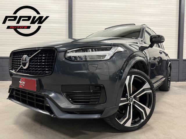 Volvo XC90 T8 Recharge AWD R-Design Long Range 455PK PANO/B&W/HEAD-UP/22"/R-DESIGN SPORTSTOELEN/KEYLESS/PILOT-ASSIST/ACC/STANDKACHEL/BLACK-LINE/PRIVACY/ELECTR.TREKHAAK/KLEUR SAVILE GREY METALLIC/NET OH BEURT GEHAD BIJ VOLVO