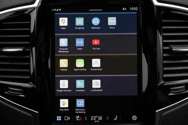 Volvo XC90 T8 Recharge AWD Ultimate Dark - LONG RANGE - Luchtvering - Panorama/schuifdak - IntelliSafe Assist & Surround - 360º Camera - Bowers & Wilkins audio - Verwarmde voorstoelen, stuur & achterbank - Parkeersensoren voor & achter - Elektr. bedienb. voorstoelen