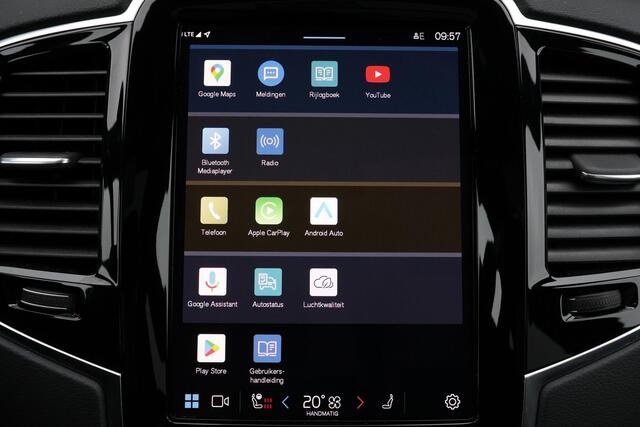 Volvo XC90 T8 Recharge AWD Ultimate Bright - LONG RANGE - Luchtvering - Panorama/schuifdak - IntelliSafe Assist & Surround - 360º Camera - Bowers & Wilkins audio - Adaptieve LED koplampen - Verwarmde voorstoelen, stuur & achterbank - Parkeersensoren voor & achter - 