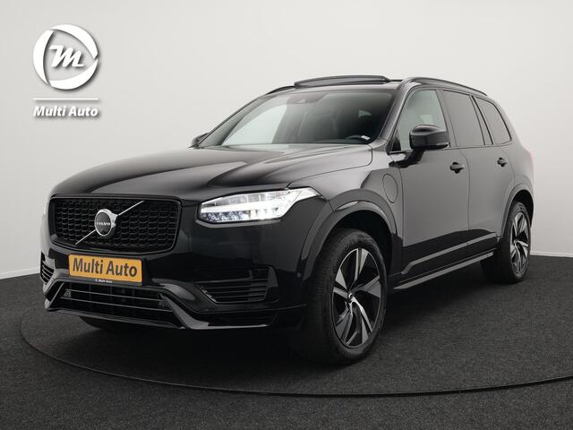 Volvo XC90 T8 Recharge AWD R-Design Plug In Hybrid 7 Persoons INCL BTW PHEV | Panodak | Alcantara Sportstoelen Memory | Trekhaak af Fabriek | Adaptive Cruise | Pilot Assist | Navigatie | Apple Carplay | 360 Camera | DAB | Virtual |