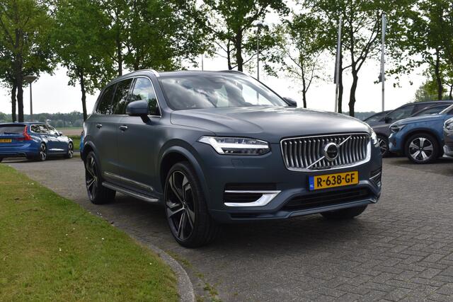 Volvo XC90 T8 455PK Recharge AWD Ultimate Bright | Luchtvering | B&W | Massage | Trekhaak | Stoelkoeling | HUD