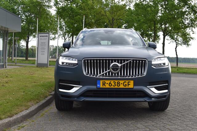 Volvo XC90 T8 455PK Recharge AWD Ultimate Bright | Luchtvering | B&W | Massage | Trekhaak | Stoelkoeling | HUD