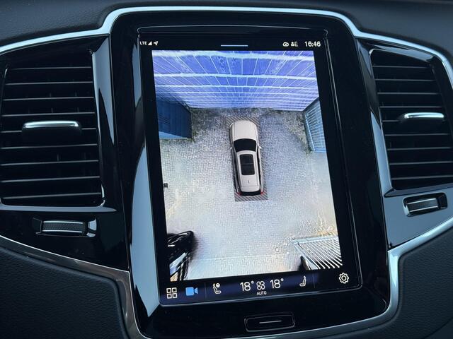 Volvo XC90 2.0 T8 Plug-in hybrid AWD Ultra Dark | Trekhaak | Massage | Geventileerde/verwarmde stoelen | Bowers & Wilkens | Luchtvering | HUD | Alcantara hemelbekleding | Memory | 360° camera |
