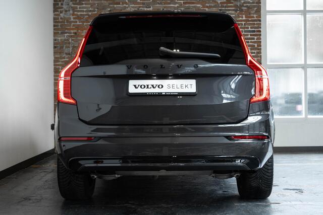 Volvo XC90 T8 Recharge AWD Ultimate Dark | Wegklapbare trekhaak | 360 Graden Camera | Getint Glas Achter | Luchtvering | Adaptieve Cruise Control | Verwarmbare Voorstoelen | Dodehoekdetectie Met Correctie | Panorama Dak | Rijstrooksensor Met Correctie | Navigatiesys