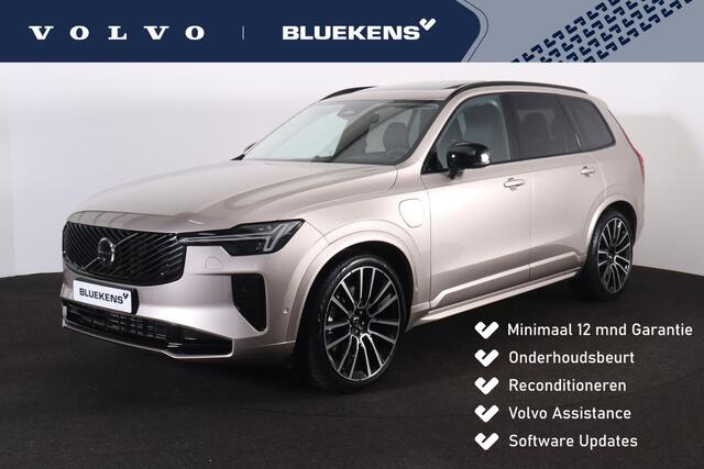 Volvo XC90 T8 Recharge AWD Ultra Dark - Luchtvering - Panorama/schuifdak - IntelliSafe Assist & Surround - 360º Camera - Bowers & Wilkins audio - Verwarmde voorstoelen, stuur & achterbank - Parkeersensoren voor & achter - Elektr. bedienb. voorstoelen met geheugen -