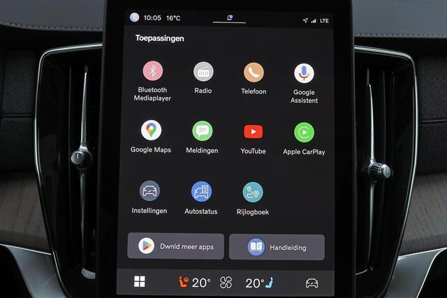 Volvo XC90 T8 Recharge AWD Ultra Dark - Luchtvering - Panorama/schuifdak - IntelliSafe Assist & Surround - 360º Camera - Bowers & Wilkins audio - Verwarmde voorstoelen, stuur & achterbank - Parkeersensoren voor & achter - Elektr. bedienb. voorstoelen met geheugen -