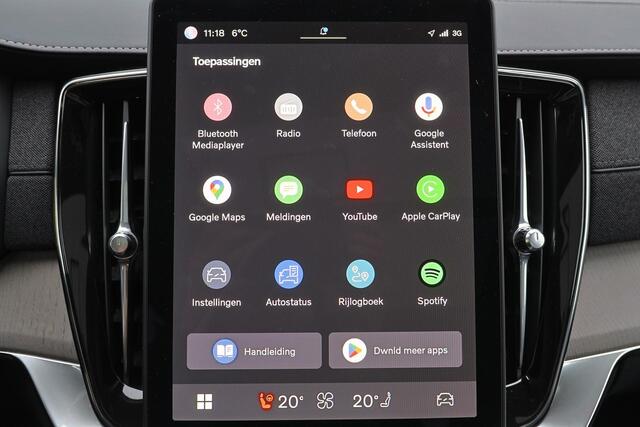 Volvo XC90 T8 Recharge AWD Ultra Dark - Luchtvering - Panorama/schuifdak - IntelliSafe Assist & Surround - 360º Camera - Bowers & Wilkins audio - Adaptieve LED koplampen - Verwarmde voorstoelen, stuur & achterbank - Parkeersensoren voor & achter - Elektr. bedienb. v