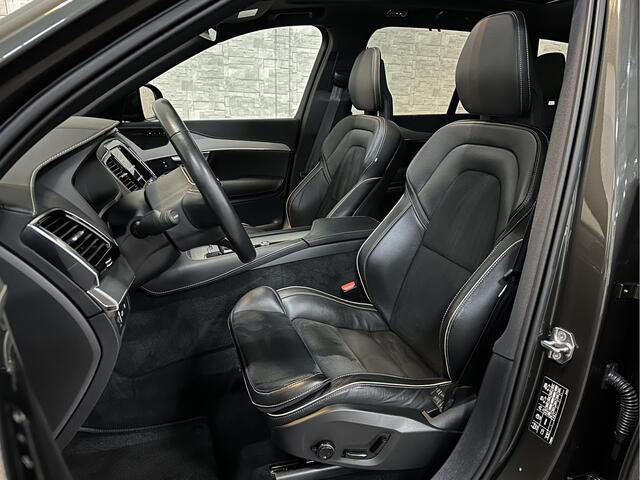 Volvo XC90 T8 AWD R-Design | Pine-Grey! | 360 Camera | ACC | Panorama | Pilot-Assist | Head-Up | Harman-Kardon | Keyless-Entry | 7 Persoons | Trekhaak | 2x Memory | Stoelverwarming V+A | Zwarte-Hemel | Full-LED | Sportstoelen | Stuurverwarming | Standkachel | Black-