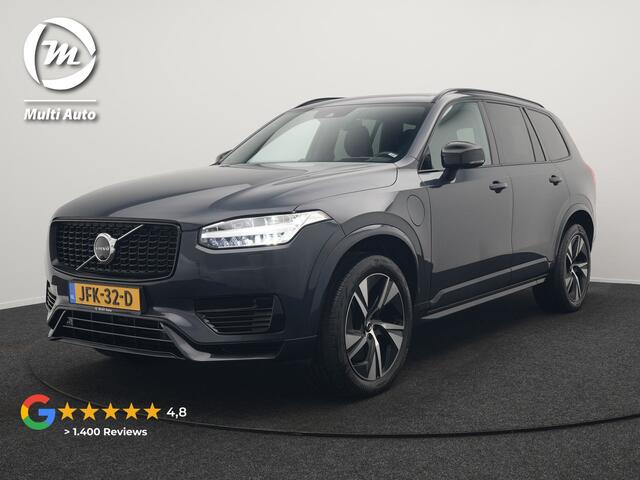 Volvo XC90 T8 Recharge AWD R-Design 7-Persoons Long Range Plug In Hybrid 456pk Dealer O.H. PHEV | Panodak | Head Up | 360 Camera | Adaptive Cruise | Lederen Sportstoelen Ventilatie & Memory | Bowers & Wilkins | Navigatie | Blis | DAB |