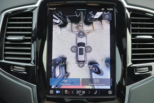 Volvo XC90 T8 Recharge AWD Ultra Bright - Luchtvering - Panorama/schuifdak - IntelliSafe Assist & Surround - 360º Camera - Bowers & Wilkins audio - Adaptieve LED koplampen - Verwarmde voorstoelen, stuur & achterbank - Parkeersensoren voor & achter - Elektr. bedienb.
