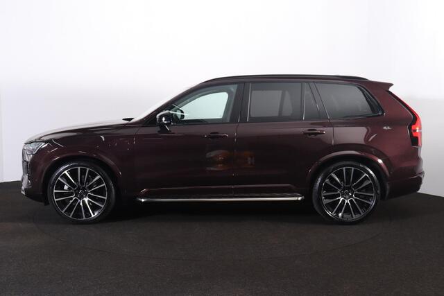 Volvo XC90 T8 Recharge AWD Ultra Dark - Luchtvering - Panorama/schuifdak - IntelliSafe Assist & Surround - 360º Camera - Bowers & Wilkins audio - Verwarmde voorstoelen, stuur & achterbank - Parkeersensoren voor & achter - Elektr. bedienb. voorstoelen met geheugen -