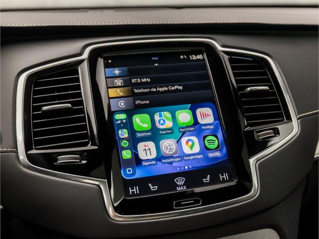 Volvo XC90 2.0 T8 Recharge AWD R-Design Inscription 7 Persoons 391Pk Automaat (PANORAMADAK, MEMORY SEATS, HARMAN/KARDON, 360 CAMERA, TREKHAAK, LEDER, STUUR/STOELVERWARMING, ZWART HEMEL, ADAPTIVE CRUISE, KEYLESS, NIEUWSTAAT)