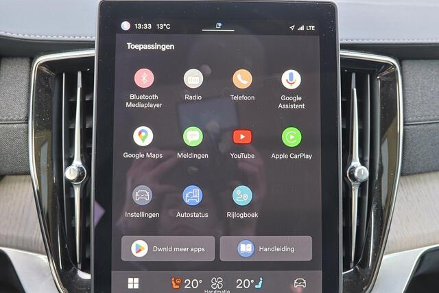 Volvo XC90 T8 Recharge AWD Plus Bright - Luchtvering - Panorama/schuifdak - IntelliSafe Assist & Surround - 360º Camera - Harman/Kardon audio - Adaptieve LED koplampen - Verwarmde voorstoelen, stuur & achterbank - Parkeersensoren voor & achter - Elektr. bedienb. voo