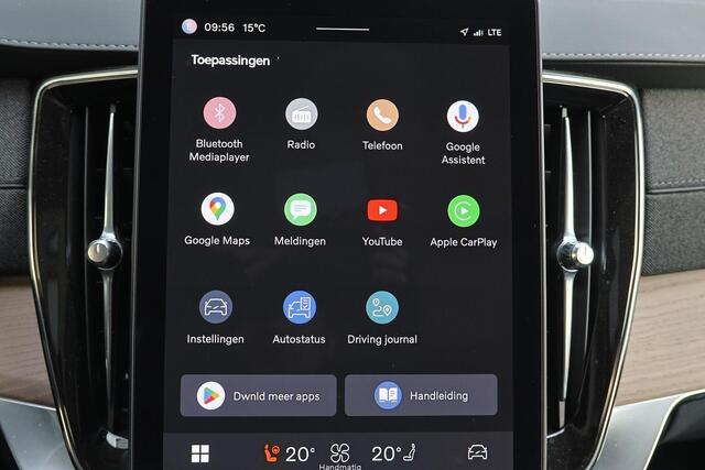 Volvo XC90 T8 Recharge AWD Ultra Dark - Panorama/schuifdak - IntelliSafe Assist & Surround - 360º Camera - Harman/Kardon audio - Adaptieve LED koplampen - Verwarmde voorstoelen, stuur & achterbank - Parkeersensoren voor & achter - Elektr. bedienb. voorstoelen met ge