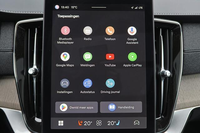 Volvo XC90 T8 Recharge AWD Ultra Dark - Luchtvering - Panorama/schuifdak - IntelliSafe Assist & Surround - 360º Camera - Bowers & Wilkins audio - Adaptieve LED koplampen - Verwarmde voorstoelen, stuur & achterbank - Parkeersensoren voor & achter - Elektr. bedienb. v