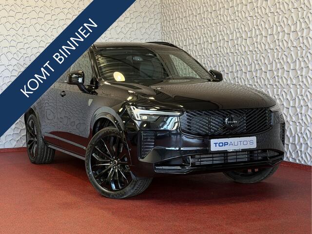 Volvo XC90 2.0 T8 456 PK PHEV AWD 7P BLACK EDITION PLUS LUCHTVERING SCHUIFDAK STOEL/STUUR.VERW ELEK.TREKHAAK HARMAN KARDON PANORAMA STANDKACHEL HEADUP ? Top Auto's Wijchen , Altijd een Ruim aanbod van Volvo's i BUSINESS / CORE / BRIGHT / DARK / ULTRA DARK / PLUS D