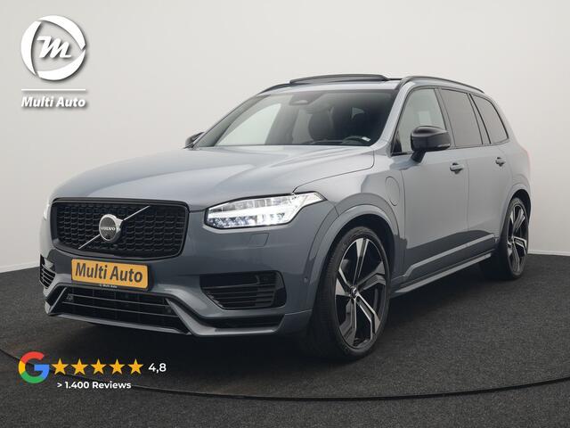 Volvo XC90 T8 Recharge AWD Ultimate Dark 7 Persoons LONG RANGE Plug In Hybrid 455pk Dealer O.H. PHEV | Trekhaak Af Fabriek | Panodak | Luchtvering | Adaptive Cruise | Head Up | 360 Camera | Harman / Kardon | Lederen Sportstoelen Memory & Verwarmd | 22"L.M | Stuur V