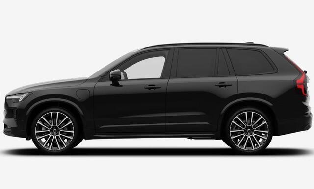 Volvo XC90 T8 Plug-in hybrid AWD Ultra Black Edition Executive | Google | Long Range | Bowers & Wilkins Audio | Luchtvering | Head-Up Display | Stuurverwarming | Adaptieve Cruise Control | 360 Camera | Massage | Gelamineerde Zijruiten Rondom | Getint Glas | Keyless