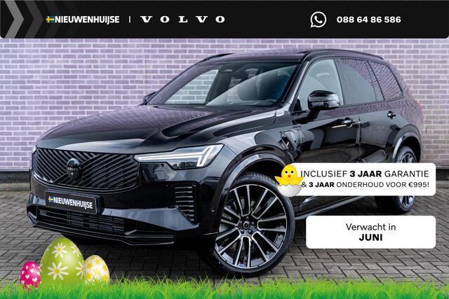 Volvo XC90 T8 Plug-in hybrid AWD Ultra Black Edition Edition Executive | Luchtvering | Gelaagd Glas | Bowers & Wilkins | Massage & Ventilatie Stoelen | Panoramadak |