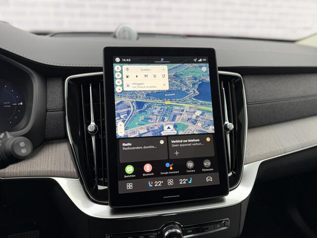 Volvo XC90 2.0 T8 Plug-in hybrid AWD Ultra Dark | Adaptieve Cruise Control | Luchtvering | Trekhaak | Panoramadak | Bowers & Wilkins Audio | Nappa Lederen Bekleding | Stoel-/Stuurverwarming | 360 Parkeercamera | 22" Velgen |