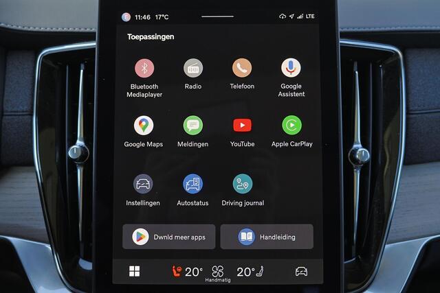 Volvo XC90 T8 Recharge AWD Ultra Dark - Luchtvering - Panorama/schuifdak - IntelliSafe Assist & Surround - 360º Camera - Harman/Kardon audio - Adaptieve LED koplampen - Verwarmde voorstoelen, stuur & achterbank - Parkeersensoren voor & achter - Elektr. bedienb. voor