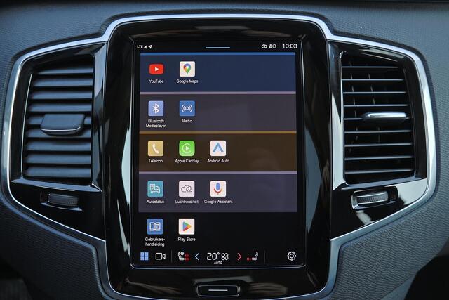 Volvo XC90 T8 Recharge AWD Core Bright - IntelliSafe Assist & Surround - Harman/Kardon audio - Adaptieve LED koplampen - Parkeercamera achter - Verwarmde voorstoelen, stuur & achterbank - Parkeersensoren voor & achter - Draadloze tel. lader - Extra getint glas - Ele