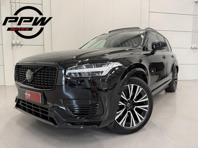 Volvo XC90 T8 Recharge AWD R-Design PANO/LUCHTVERING/TREKHAAK/H&K/MEMORY/ZWART LEER/GOOGLE/CARPLAY/ACC/PILOT-ASSIST/20"/PRIVACY/VOLLEDIG VOLVO DEALER HISTORIE