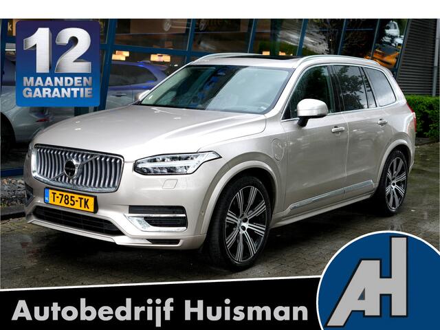 Volvo XC90 2.0 T8 AWD 335kW/455pk Aut8 Recharge Long Range Ultimate Bright 7P LUCHTVERING + BOWERS&WILKINS + PANORAMADAK + STOEL-&STUURVERWARMING + STOELMASSAGE + ADAPT.CRUISE + PILOT ASSIST + BLIS + GOOGLE DASH&SERVICES + 360 CAMERA + PARKSENSOREN V&A + 21" LM-VELG