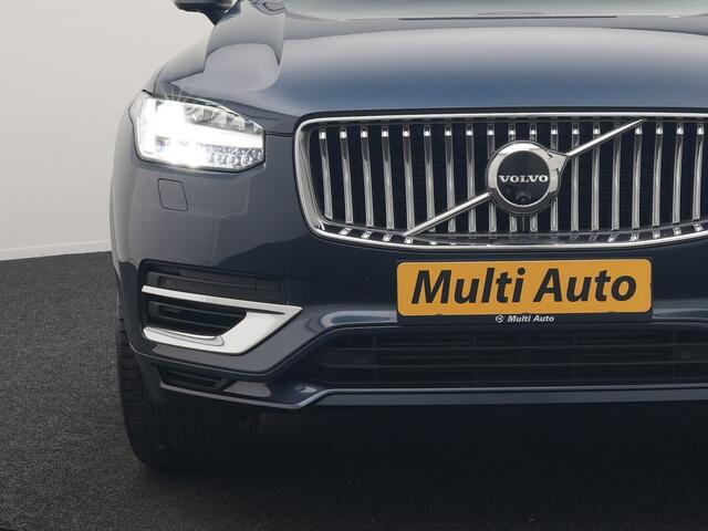 Volvo XC90 T8 Recharge AWD Ultimate Bright 7 Persoons LONG RANGE PHEV 455pk Dealer O.H. | Trekhaak Af Fabriek | Panodak | Head Up | Adaptive Cruise | 360 Camera | Bowers & Wilkins | Lederen Sportstoelen Massage & Memory & Ventilatie | Google Assistent | Stoelen & St