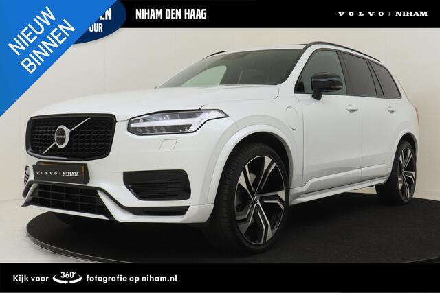 Volvo XC90 T8 RECHARGE AWD R-DESIGN -PANO.DAK|HARMAN/KARDON|LUCHTVERING|GEVENT.LEDER+MASSAGE|360°CAM|HEAD-UP DISP.|ADAP.LED|TREKHAAK|22"ALL-SEASON