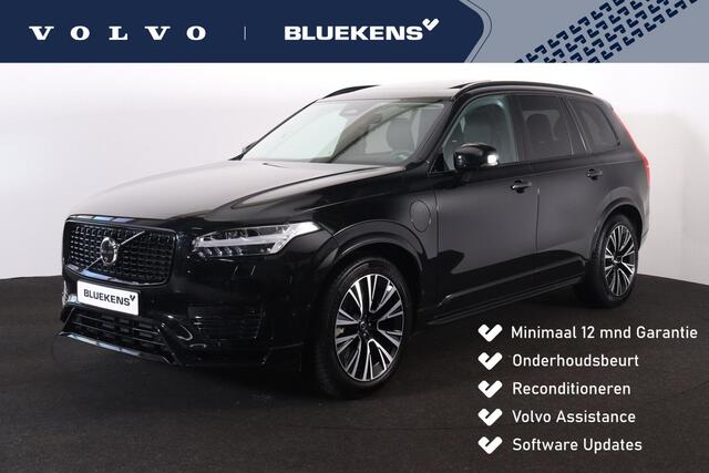 Volvo XC90 T8 Recharge AWD Ultimate Dark - Luchtvering - Panoramisch schuif-/kanteldak - Head up display - IntelliSafe Assist & Surround - Getint glas - verwarmbaar stuurwiel - 360º camera - Parkeersensoren voor & achter - Voorstoelen en buitenste zitplaatsen 2e zit