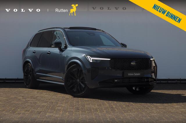 Volvo XC90 T8 455PK Automaat AWD Ultra Black Edition / Stoelmassage - en ventilatie Luchtvering / Trekhaak / Panoramadak / Google services / Elektrisch bedienbare voorstoelen met geheugen / Stoelverwarming voor en achter