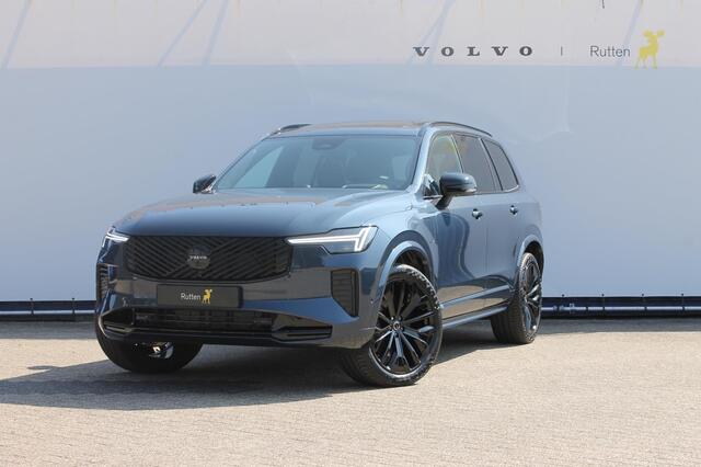 Volvo XC90 T8 455pk Automaat AWD Ultra Black Edition Stoelmassage - en ventilatie Luchtvering / Trekhaak / Panoramadak / Google services / Elektrisch bedienbare voorstoelen met geheugen / Stoelverwarming voor en achter