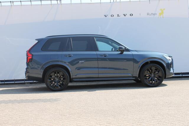 Volvo XC90 T8 455pk Automaat AWD Ultra Black Edition Stoelmassage - en ventilatie Luchtvering / Trekhaak / Panoramadak / Google services / Elektrisch bedienbare voorstoelen met geheugen / Stoelverwarming voor en achter