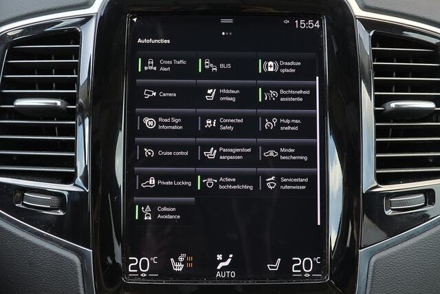 Volvo XC90 T8 Recharge AWD Inscription - Panorama/schuifdak - IntelliSafe Assist & Surround - 360º Camera - Harman/Kardon audio - Adaptieve LED koplampen - Verwarmde voorstoelen & stuur - Parkeersensoren voor & achter - Elektr. bedienb. voorstoelen met geheugen - Draadloze tel. lader - Standkachel - Extra getint glas - Inklapbare trekhaak - 20' LMV