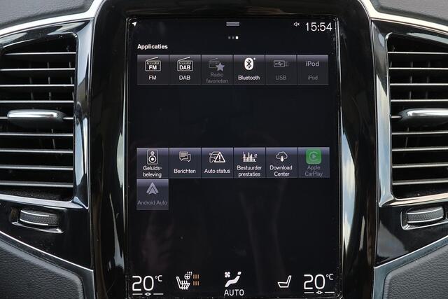 Volvo XC90 T8 Recharge AWD Inscription - Panorama/schuifdak - IntelliSafe Assist & Surround - 360º Camera - Harman/Kardon audio - Adaptieve LED koplampen - Verwarmde voorstoelen & stuur - Parkeersensoren voor & achter - Elektr. bedienb. voorstoelen met geheugen - Draadloze tel. lader - Standkachel - Extra getint glas - Inklapbare trekhaak - 20' LMV