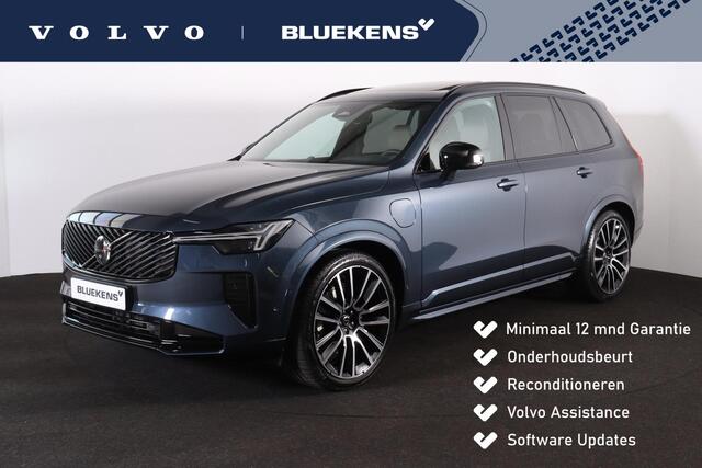 Volvo XC90 T8 Recharge AWD Ultra Dark Exec. Ed. - Luchtvering - Panorama/schuifdak - IntelliSafe Assist & Surround - 360º Camera - Bowers & Wilkins audio - Adaptieve LED koplampen - Verwarmde voorstoelen, stuur & achterbank - Parkeersensoren voor & achter - Elektr. bedienb. voorstoelen met geheugen - Geventileerde voorstoelen - Head up display - Draadloze tel. lader - Extra getint glas - 22' LMV