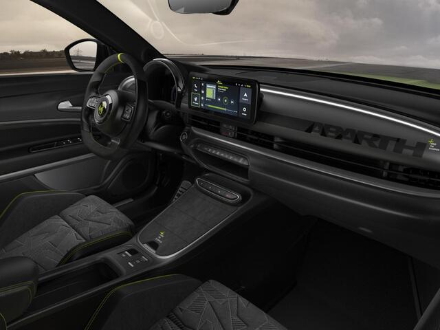 Abarth 600e Competizione 54 kWh | Clima | Adapt. Cruise | Alcantara | Camera | Apple Carplay | Elektr. A-Klep | BSM | Keyless| 20" | Sperdifferentieel | Winter Pack