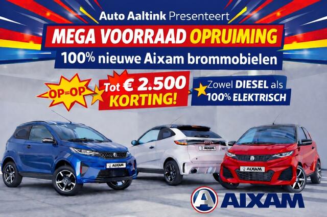 Aixam CROSSOVER Premium 45KM/H DIESEL HOGE INSTAP | AUT. | ¤ 1.049,- KORTING