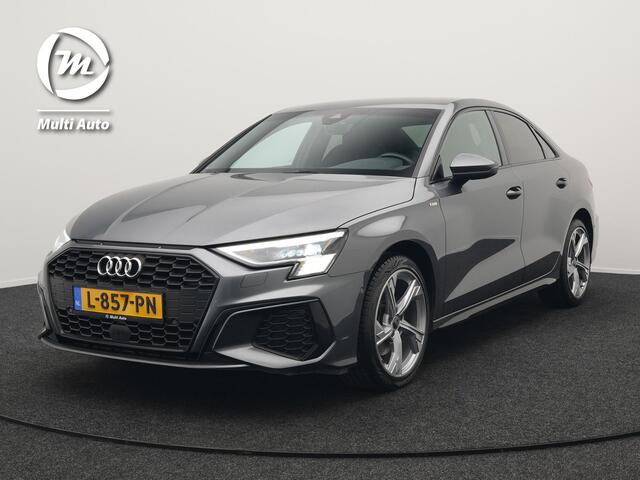 Audi A3 Limousine 35 TFSI S Line 150pk Dealer O.H | Adaptive Cruise | Alcantara Sportstoelen Verwarmd | Keyless | Apple Carplay | S Line Sportstuur | Navigatie | Virtual | DAB | 18"L.M |