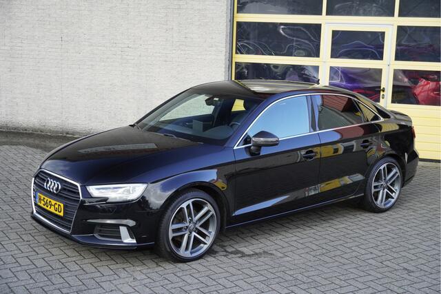 Audi A3 Limousine 30 TDI Advance Sport BJ2019 Lmv 18" | Led | Pdc | Navi | Dynamische knipperlichten | Climate control | Cruise control | Sportstoelen | Verwarmde voorstoelen | Zwarte hemel | Extra getint glas