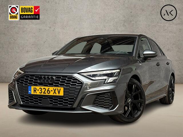 Audi A3 Limousine 30 TFSI S-Line Sport Automaat (2X S-LINE, APPLE CARPLAY, GROOT NAVI, STOELVERWARMING, GETINT GLAS, ADAPTIVE CRUISE, SPORTSTOELEN, LEDER, LANE ASSIST, NIEUWSTAAT)